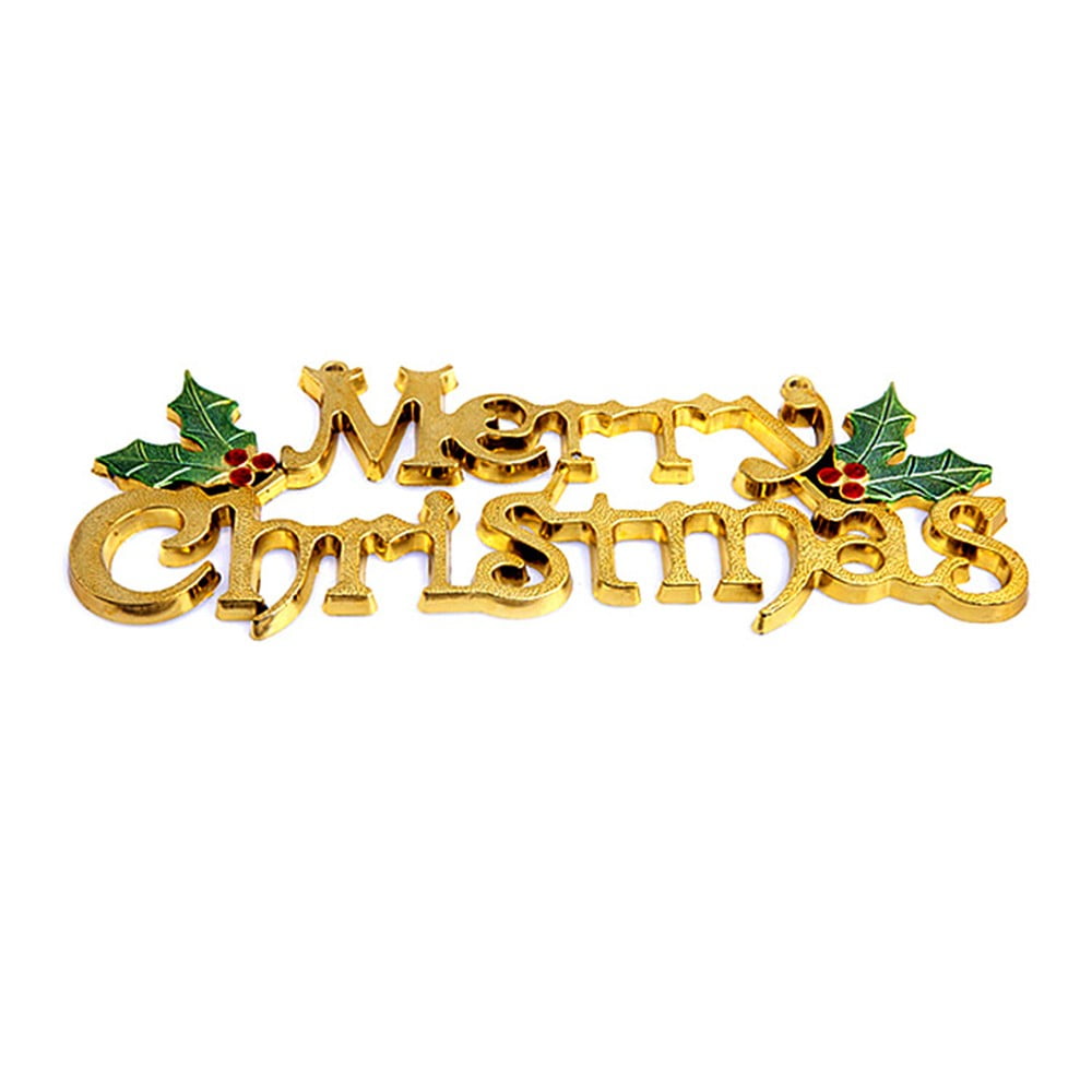 14Cm Christmas Tree Shiny Merry Letter Card,14Cm Christmas Tree Decoration,Shiny Merry Letter Card For Hanging Ornament,Christmas Ornament For Tree,Festive Holiday Decor, Merry Christmas Hanging Sign