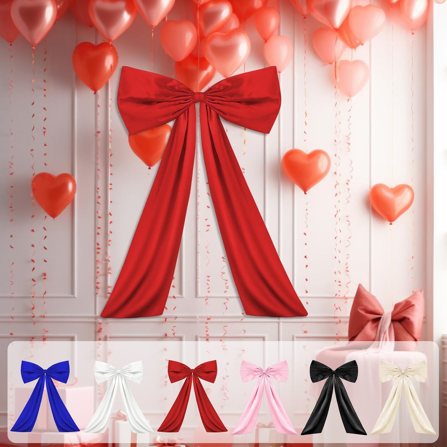 20In Big Bows Decorations,Christmas Tree Topper Bow, Christmas Wreath Bows For Party Decorations Wedding Decorations Wall Decor Baby Shower Christmas Tree Bows Birthday Decorations,Car,Holiday