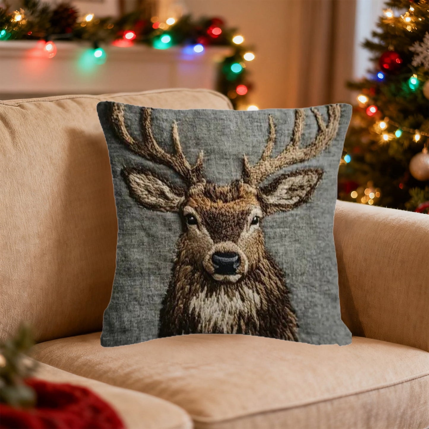 2D Printed Animal Pillow Cover 45X45Cm - Soft Plush Cushion Case For Sofa, Car, Bed Decor,Flat 2D Printing Animals Pillow Cover Short Cushion Cover Car Cushion Cover Cozy Short