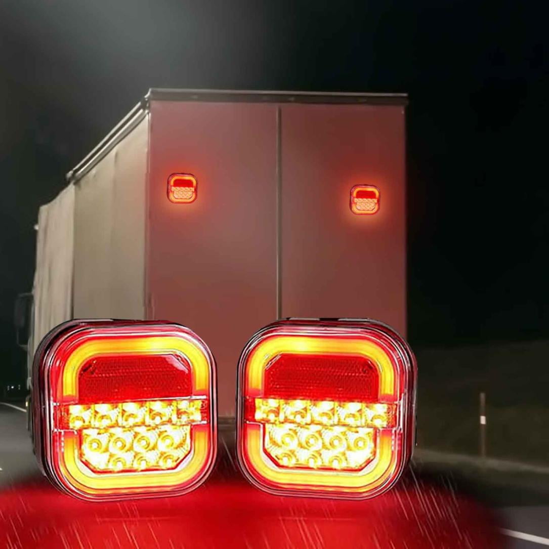 2PCS Wireless Trailer Lights,Wireless Trailer Lights , 2025 New Wireless Tail Lights For Trailer, Portable Led Tow Tail Lights Kit For Trucks, Boat, Rv, Vehicle