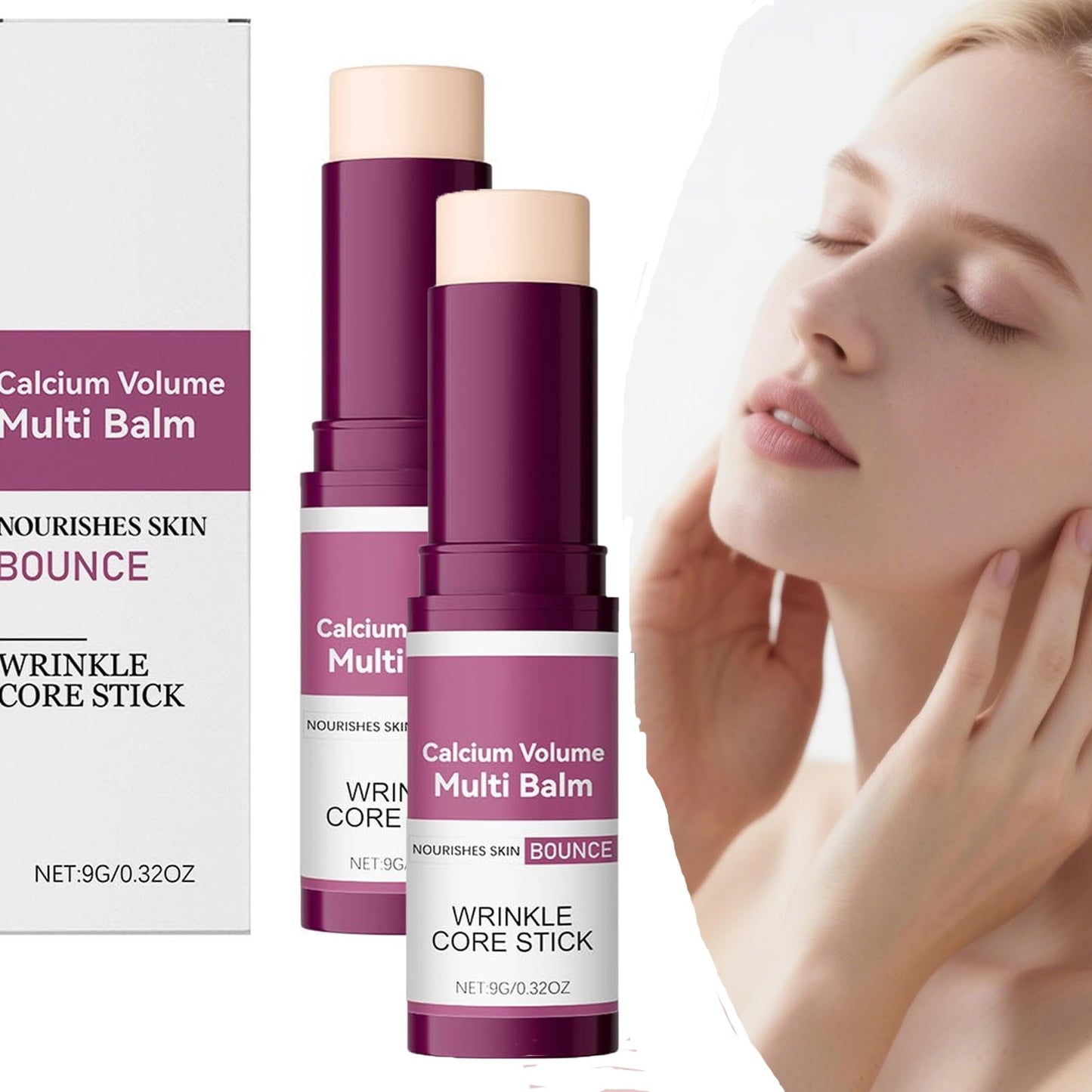 2Pcs Multi Balm Delivers Hydration, Firming Eye Cream No-Filter Eye Tightener Instant Face Lift Cream Instant Tightener Makeup For Face Over Time For All Tones 9g