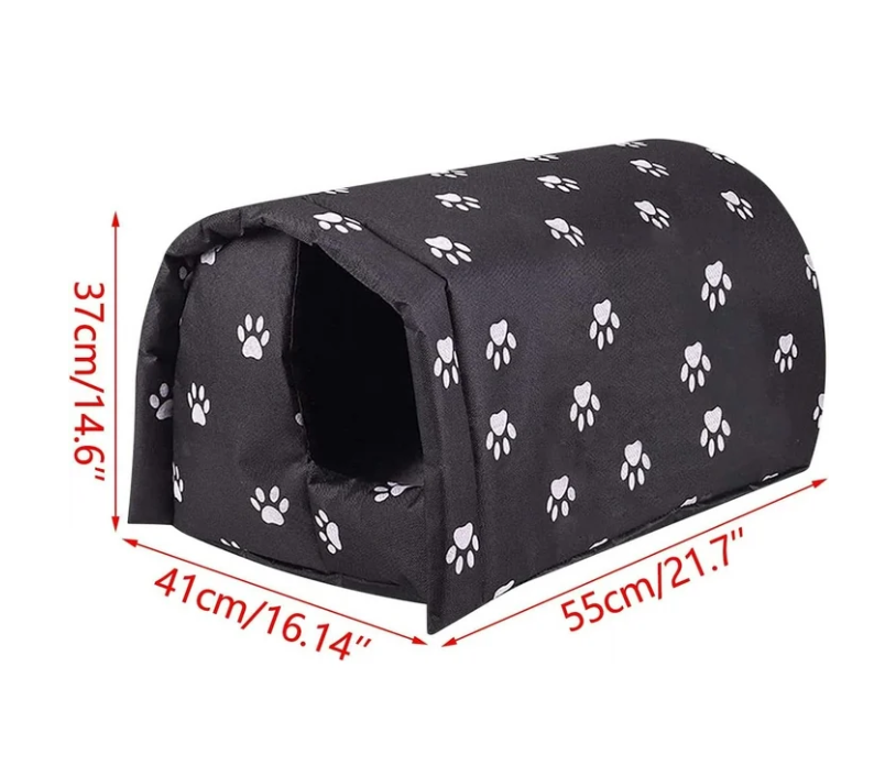 Feral Cat House Outdoor,Stray Warm Cats Shelter Weatherproof Outside Cat House Indoor Foldable,Outdoor Cat House for Winter Outside