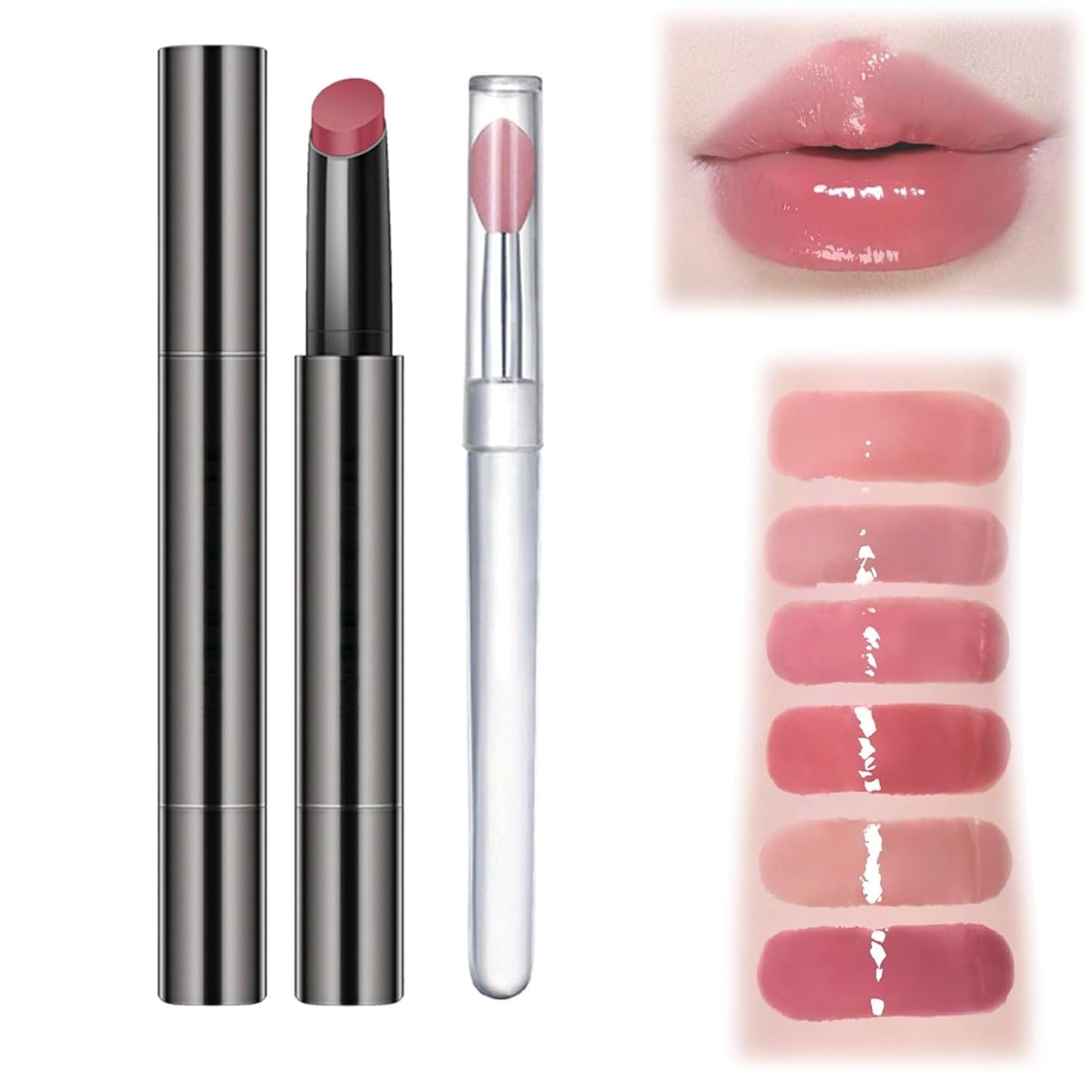 Aztk Jelly Gloss Lipstick,Aztk Moisturizing Melty Kiss Lip Jelly,Gloss Lipstick, Aztk Lipstick, Lip Gloss, Aztk Moisturizing Kiss Lip Jelly, Long Lasting Non-Fading Lipstick Lip Gloss,B