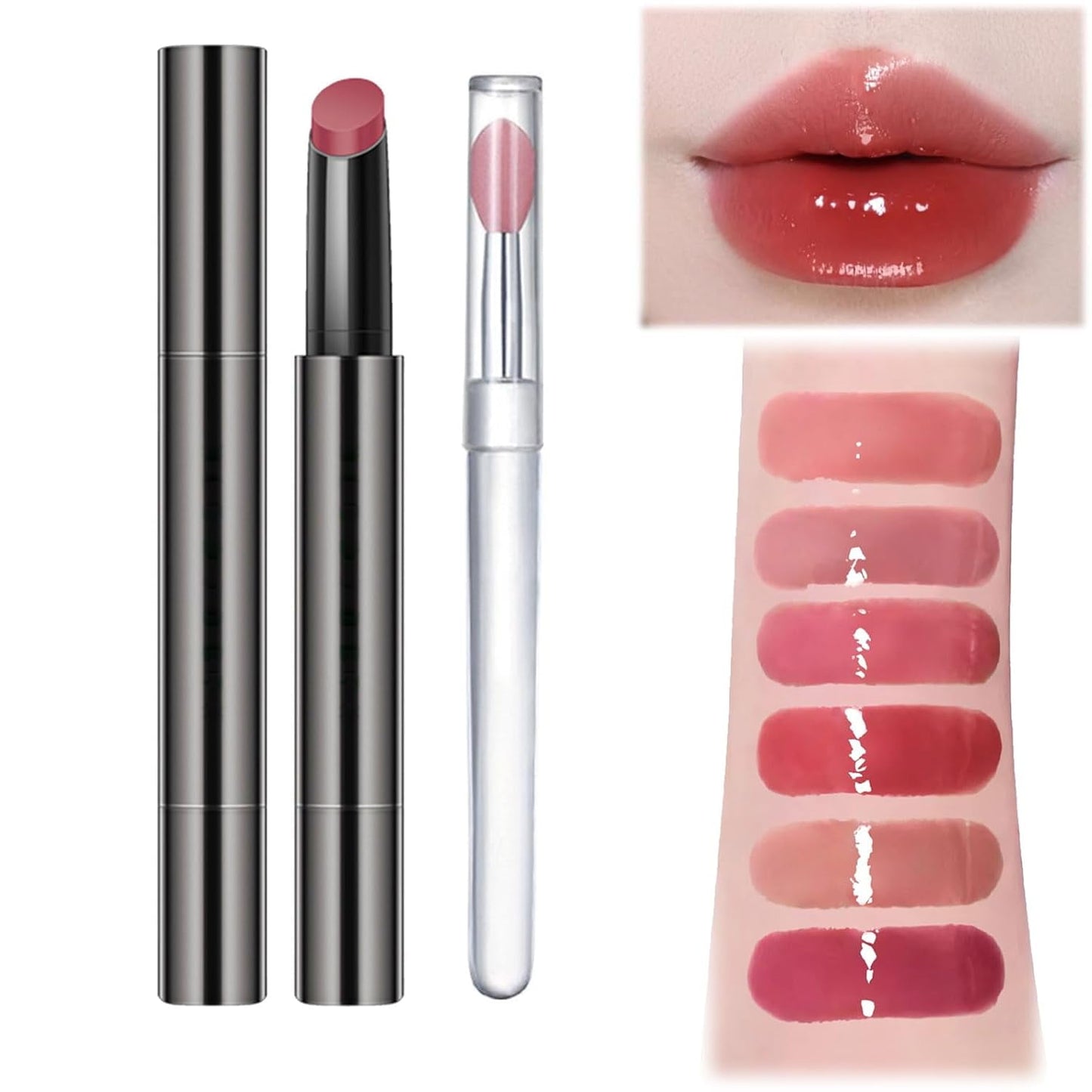Aztk Jelly Gloss Lipstick,Aztk Moisturizing Melty Kiss Lip Jelly,Gloss Lipstick, Aztk Lipstick, Lip Gloss, Aztk Moisturizing Kiss Lip Jelly, Long Lasting Non-Fading Lipstick Lip Gloss,C