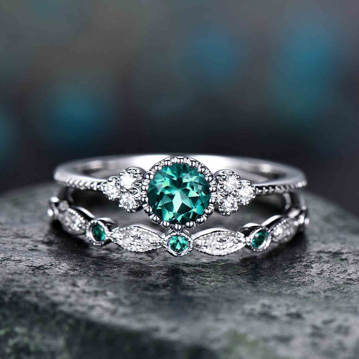Banzch Diamond Ring Stainless Steel Inlaid With Diamond To Metabolism Drainage Ring,Mothers Day Gifts