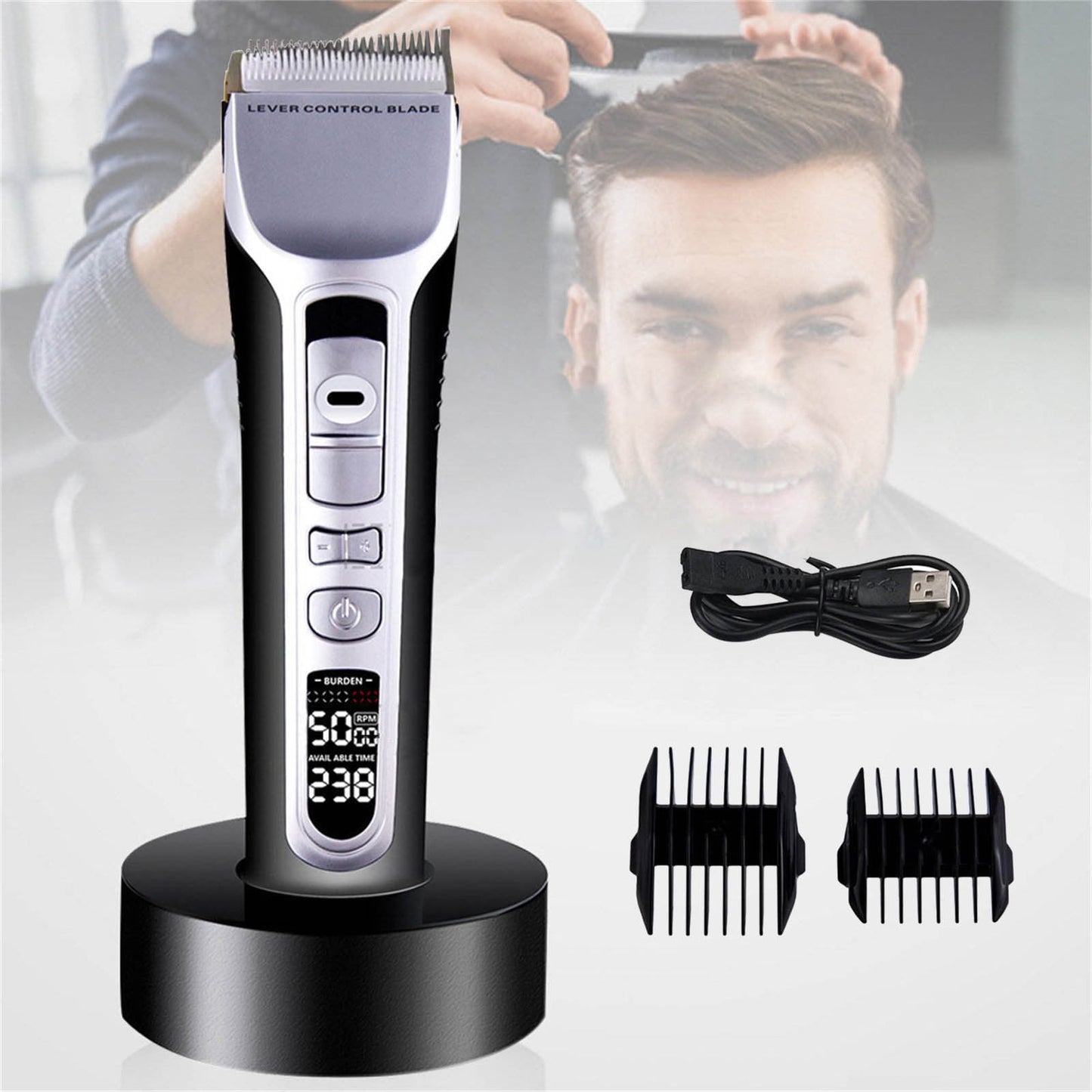 Banzch Electric Hair Clipper Household Men's Modeling Electrical Reasoning Hair Hair Salon Special Hair Clippers Electric Hair Clippers Inclined Head,Mothers Day Gifts