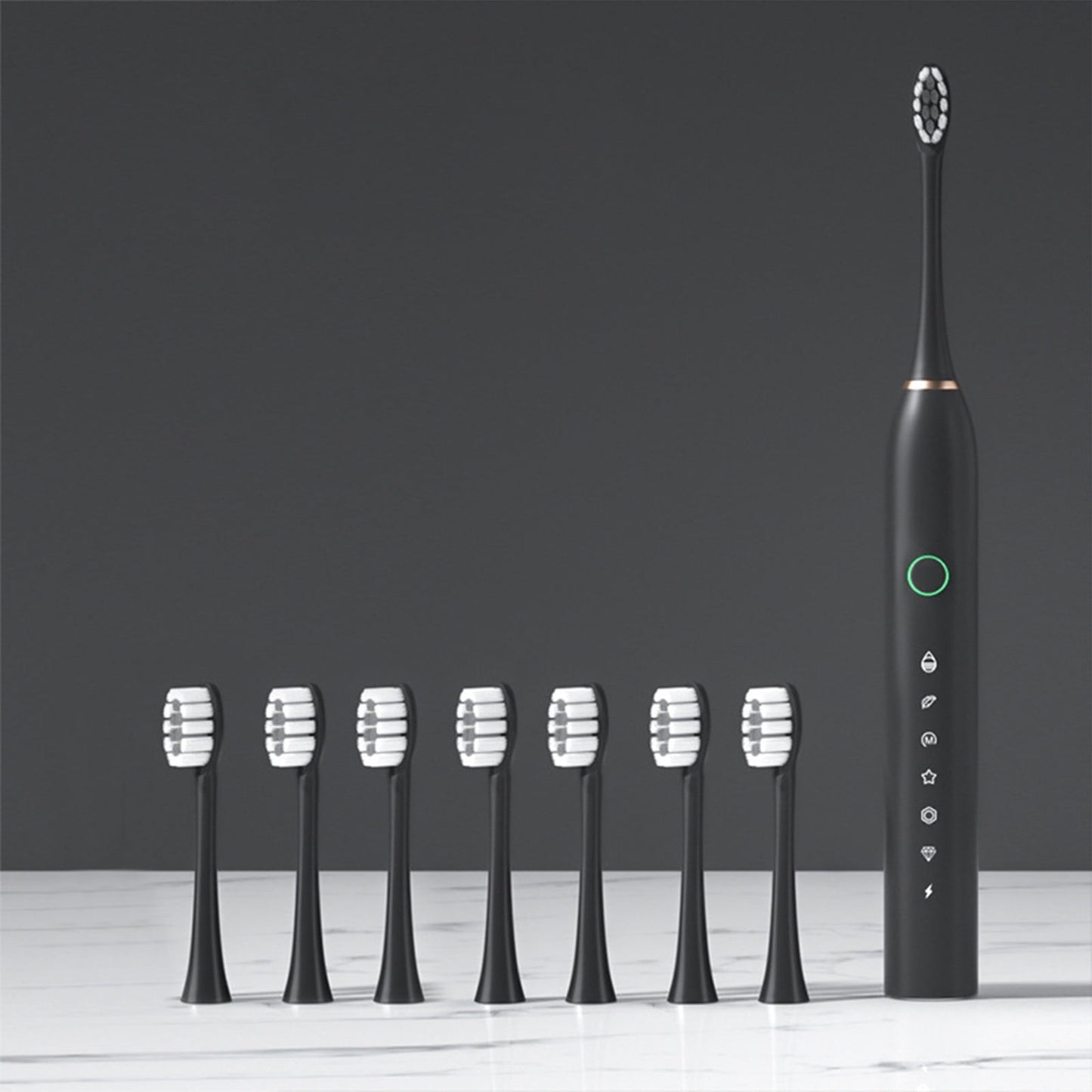 Banzch Electric Toothbrush for Adults and Kids, Rechargeable Sonic Toothbrush with 6 Modes IPX7 Waterproof with 8 Brush Heads & Travel Case