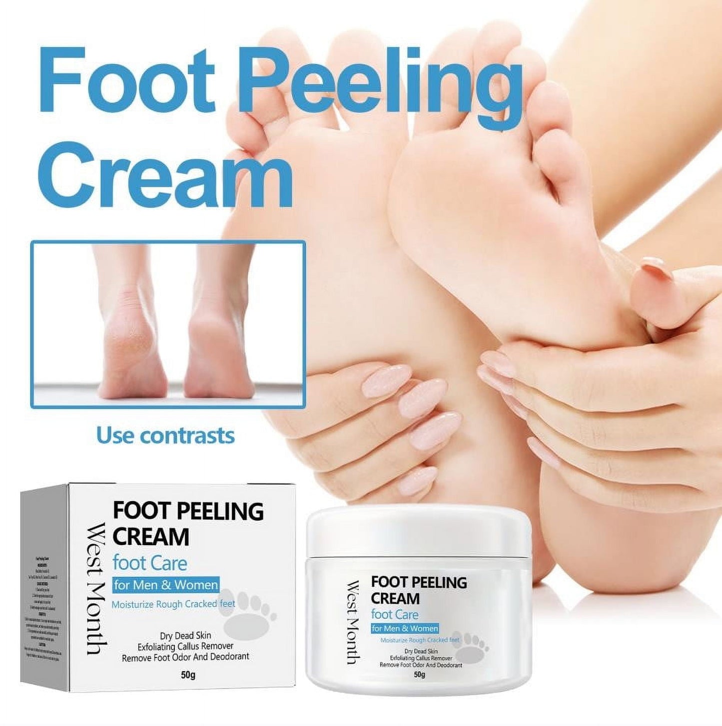 Banzch Foot Cream Foot Care Cream Percent For Feet Deeply Moisturize Skin Cream For Dry Cracked Feet Hands Heels Knees Exfoliates Dead Skin,Mothers Day Gifts
