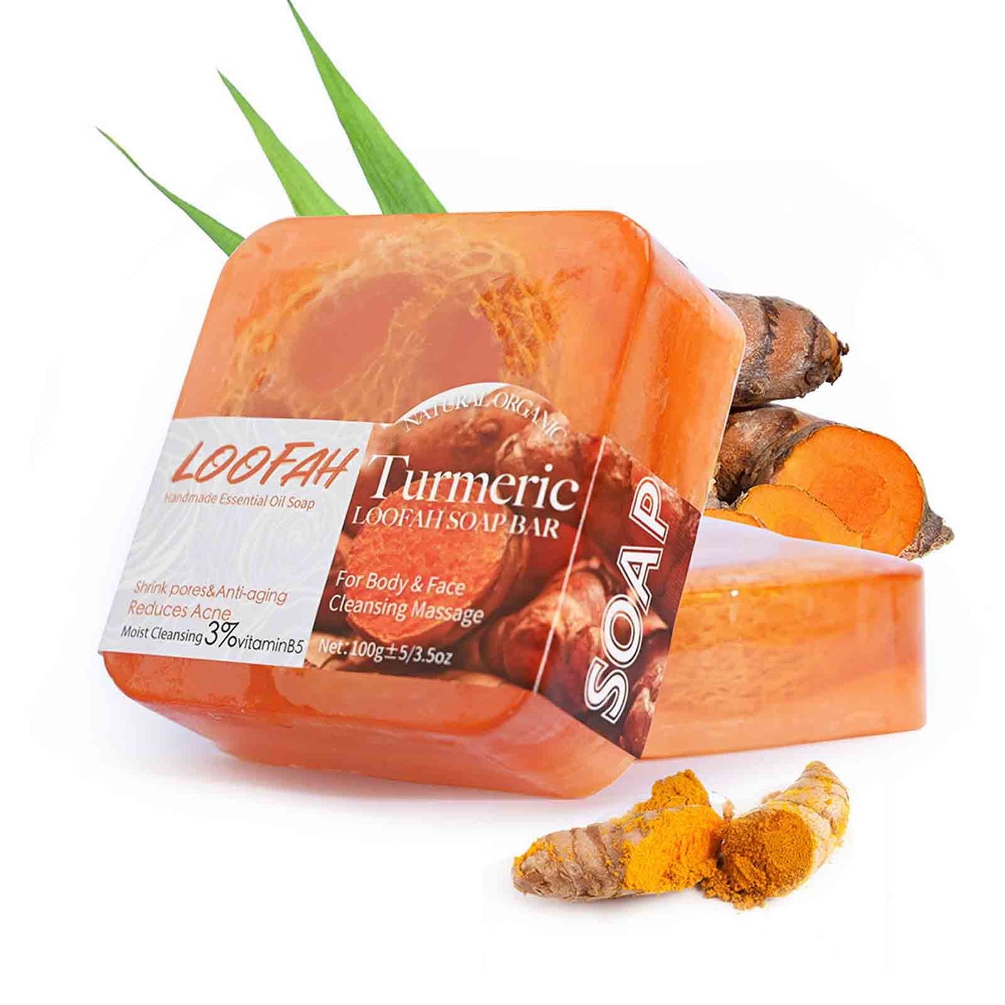 Banzch Ginger Soap Turmeric Soap Essential Oil Soap Cleansing Cleansing Bath Soap Cleansing Soap,Essential Oils,Mothers Day Gifts