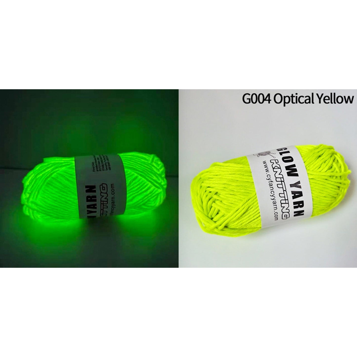 Banzch Luminous Yarn,Glow in The Dark Yarn for Crochet, Glow in The Dark Hand Knitted Yarn,Sewing Supplies Yarns for DIY Crafts, Knitting, Crocheting, Fluorescent Thread Knitting Glowing Yarn