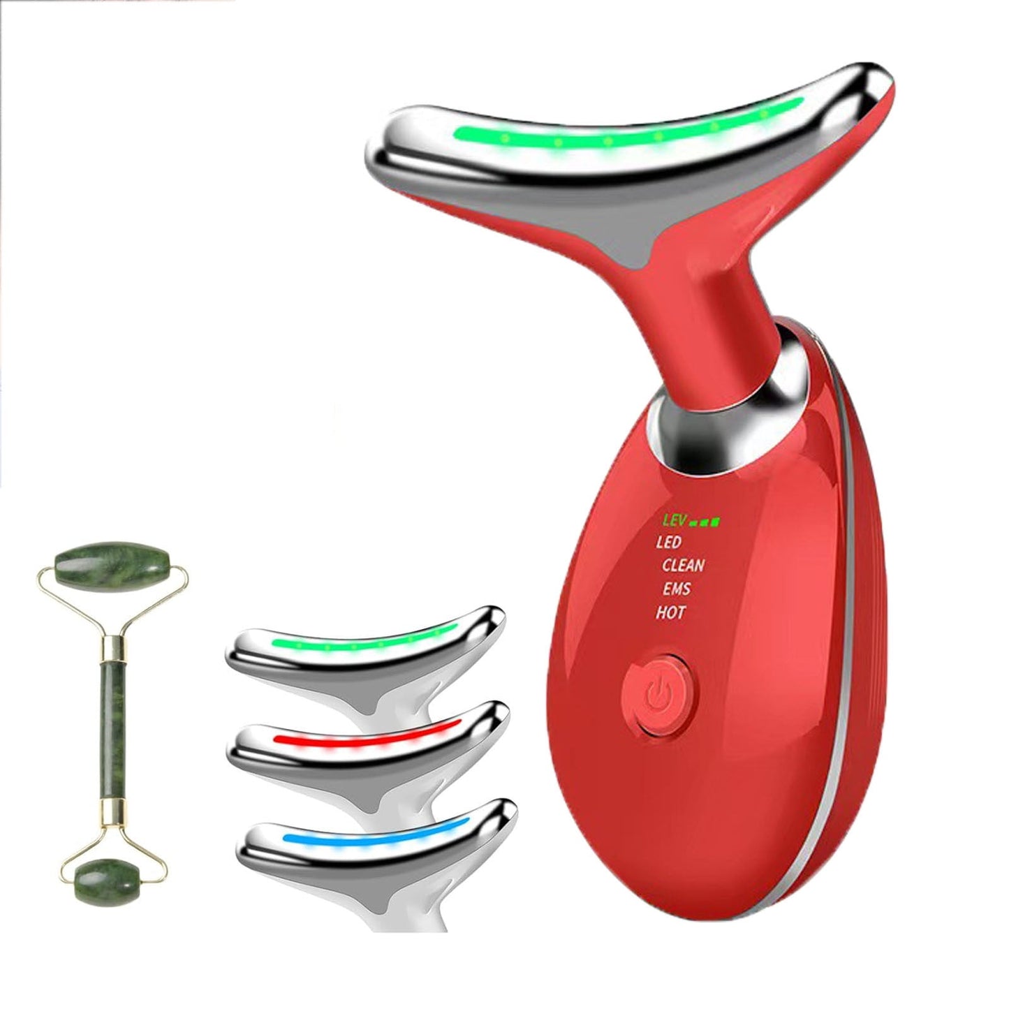 Banzch Neck face Beauty Massager for necklift red Light,Fade Neck Lines Lift And Tighten Wrinkles Beauty Instrument Color Light Rejuvenation Face And Neck Care Instrument