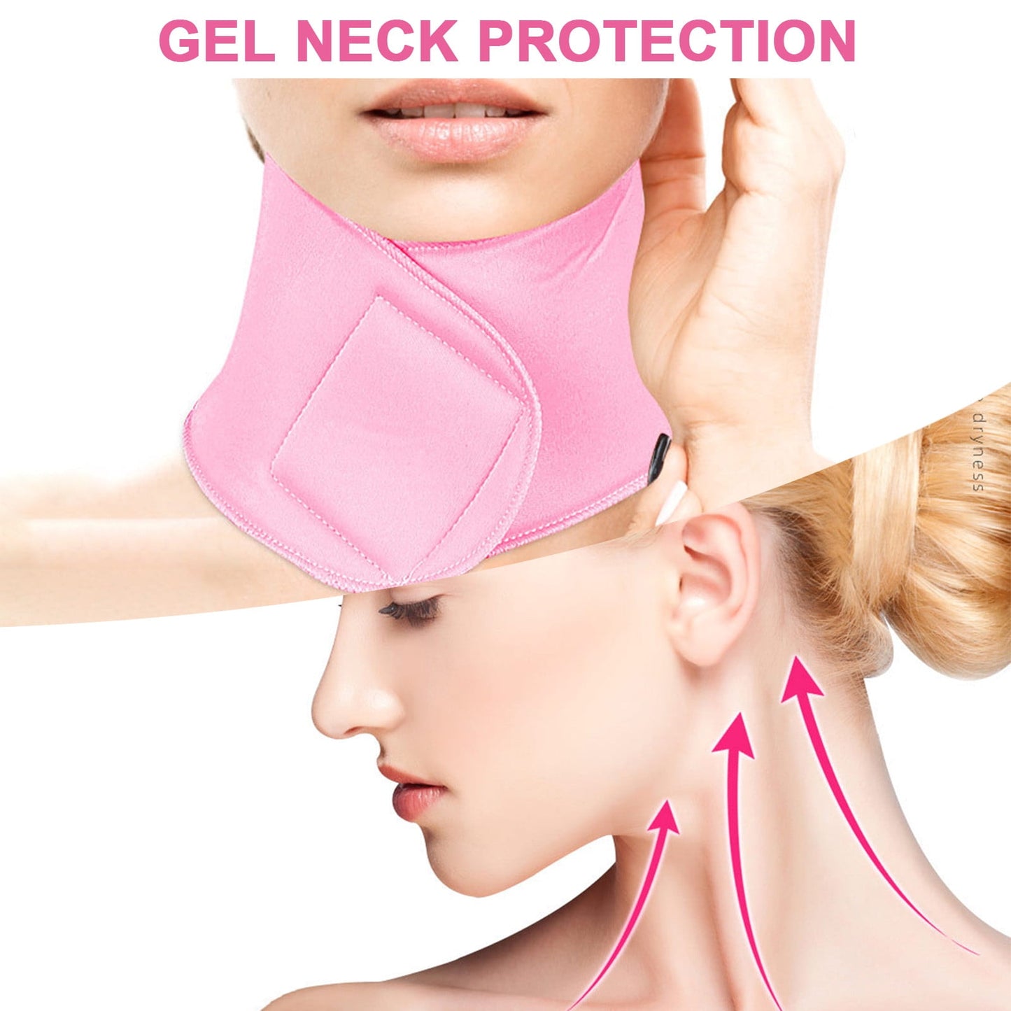 Banzch Reusable Gel Anti-Neck Wrinkles Wrap Anti-neck Wrinkle Wrap Mask Elastic Moisturizing Soft Neck Neck Scarf Beauty Skin Care Women - Moisturizing,Mothers Day Gifts