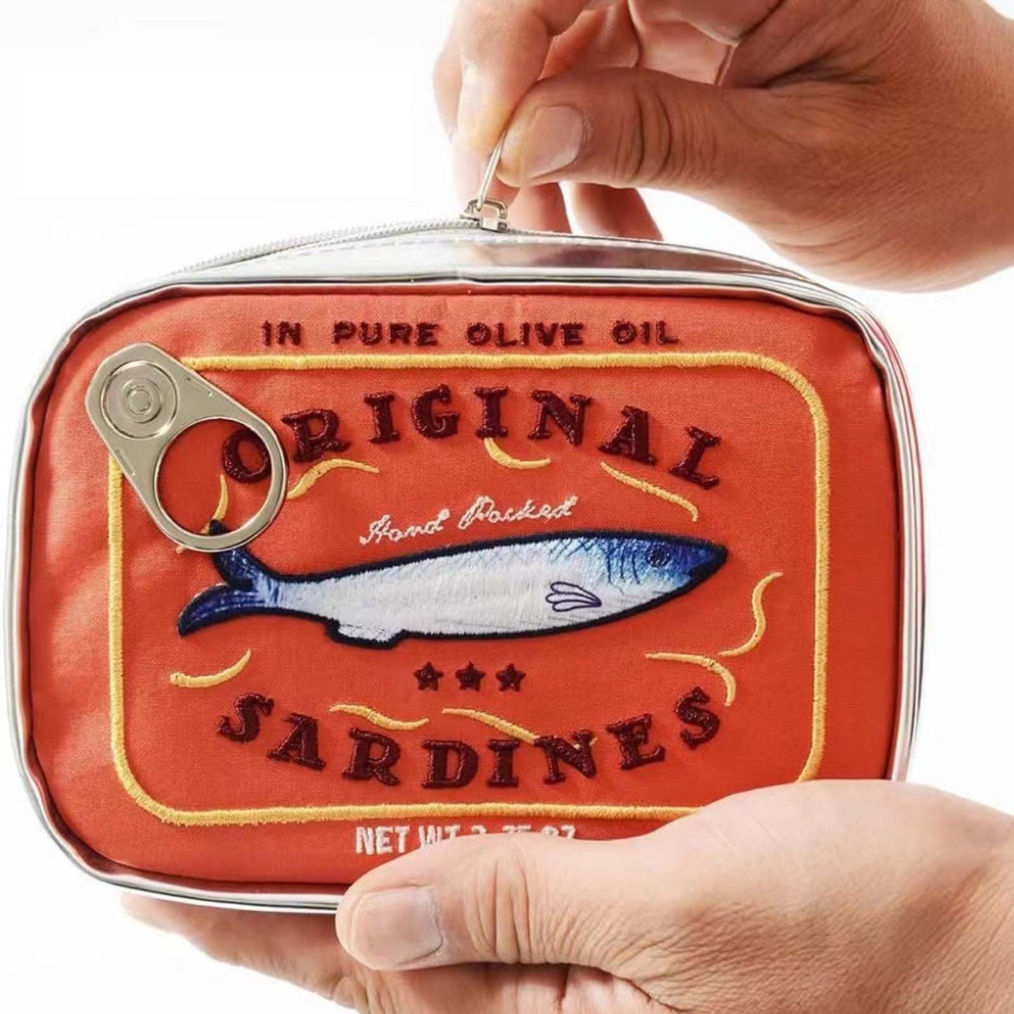 Banzch Sardine Can Cosmetic Bag Bag Canned Sardines Makeup Bag,Mothers Day Gifts