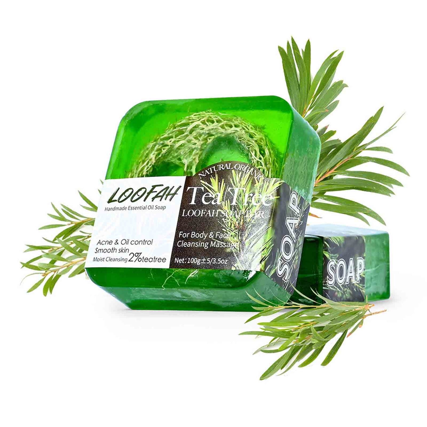 Banzch Tea Essential Oil Soap Loofah Lemon Soap Sea Cleansing And Bathing Soap,Essential Oils,Mothers Day Gifts
