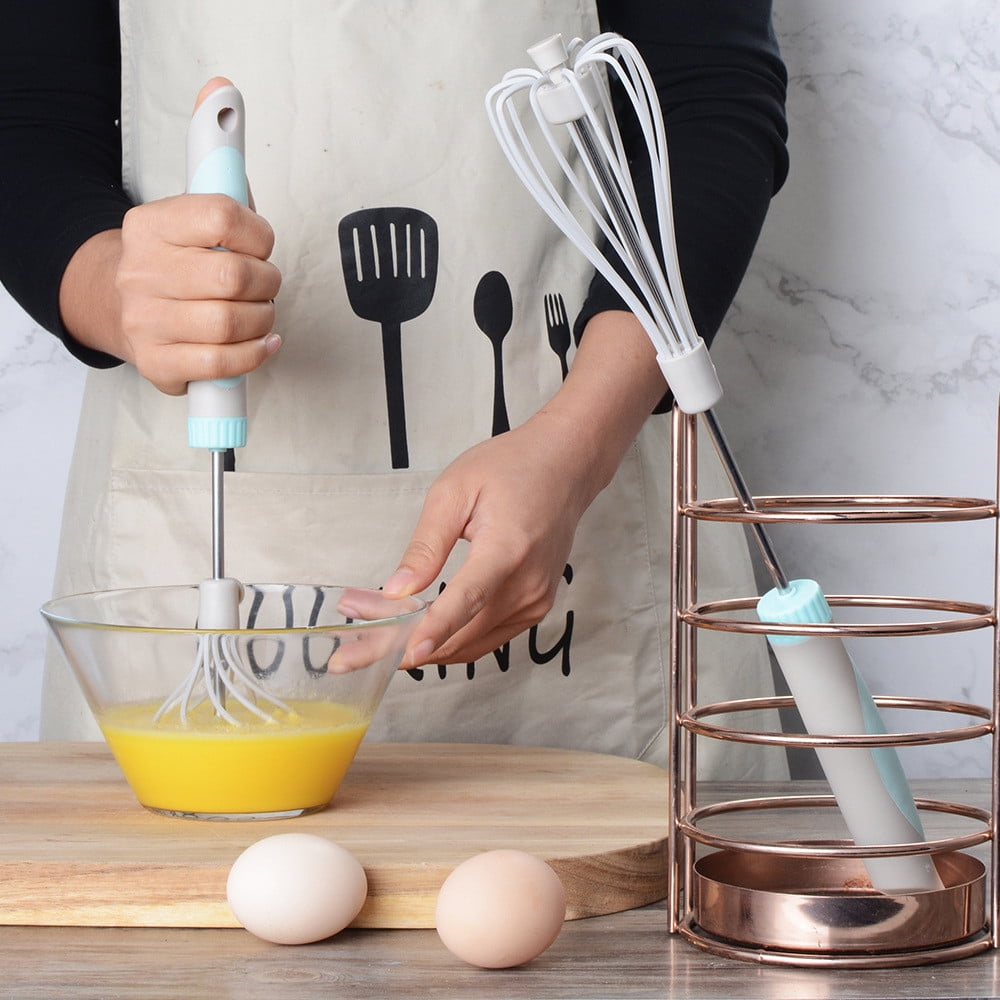 Banzch Whisk,Semi Automatic With Adjustable Manual Rotation Eggs Beater For Kitchen Manual Eggs Beater For Baking Utensils