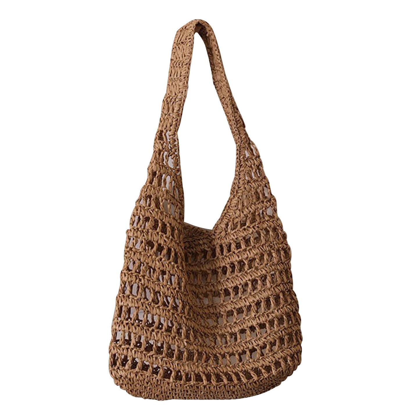 Buodes Beach Bags For Women Women Straw Crochet Backpack Flap Drawstring Shoulders Bag Casual Beach Daypack Clutch Bag Straw Purse For Girls Summer Beach Crossbody Handbags