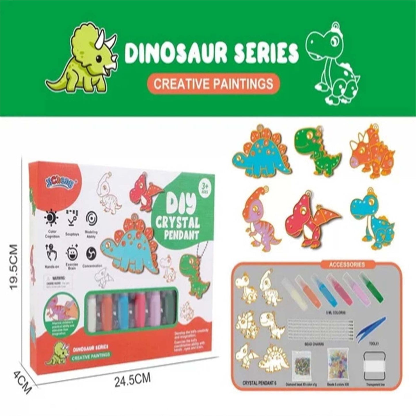 Buodes Clearance DIY Crystal Paint Arts And Crafts Set Three Dimensional Baking Free Graffiti, Coloring, And Adhesive Painting 30ml