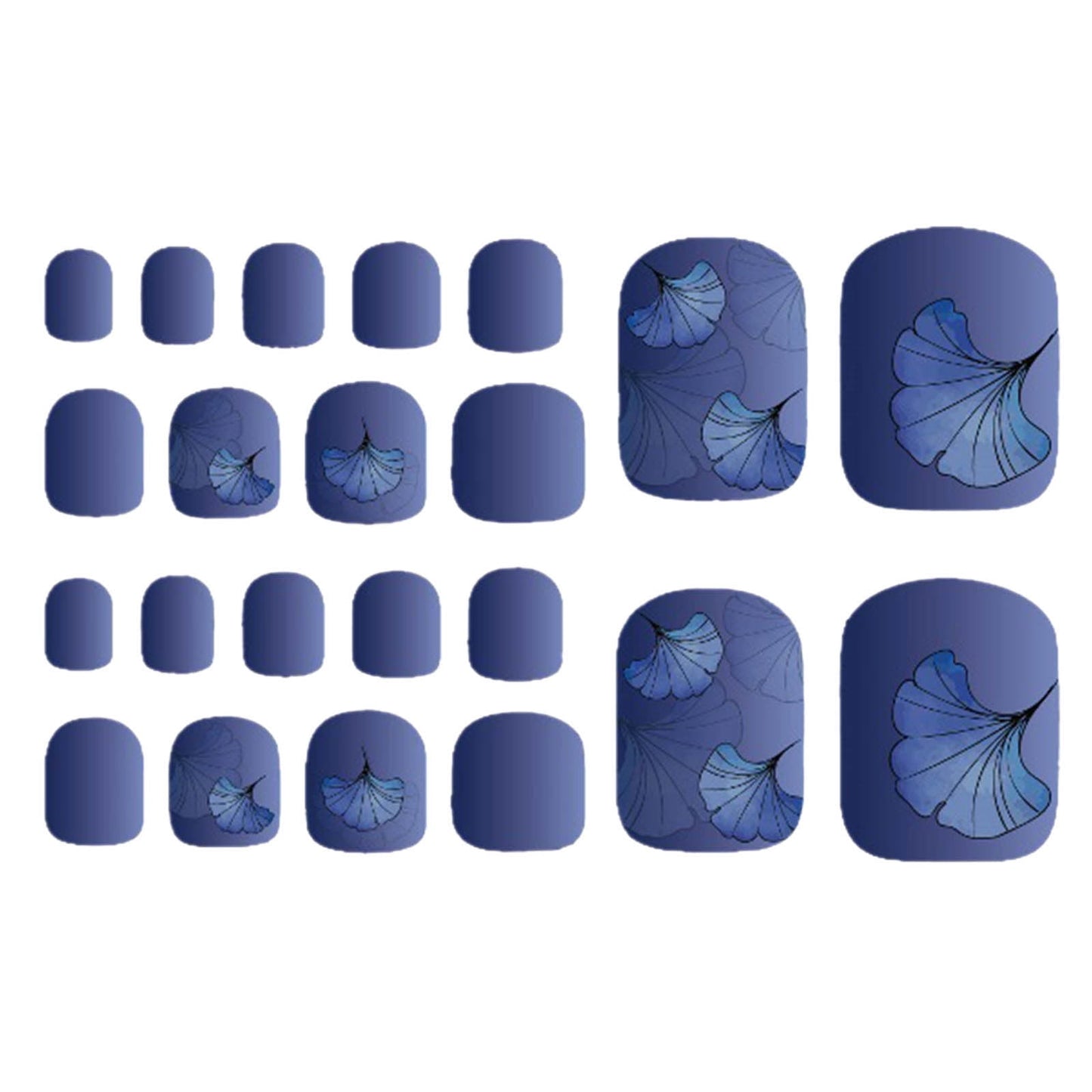 Buodes Summer Saving Clearance New Foot Stickers Summer Cool Fashion Stickers Hawaiian Pattern Nail Stickers