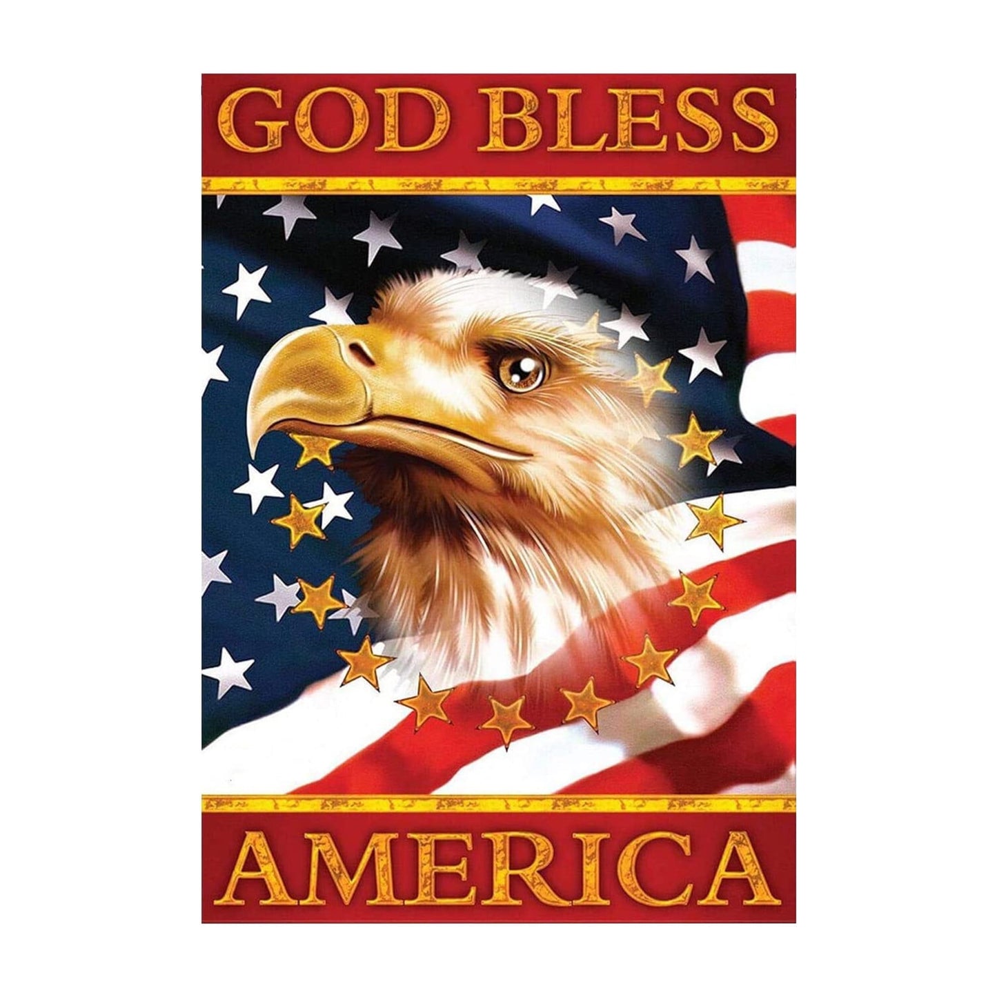 Buodes Summer Savings Clearance Patriotic Garden Flag Double Sided Usa Flag Usa 4Th July Independence Day Home Farmhouses Decor 12X18 Inch