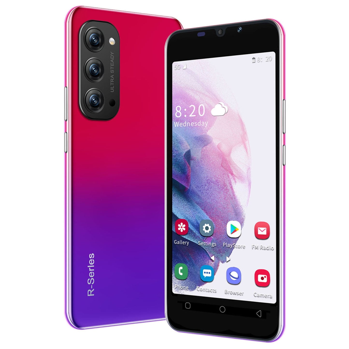 Buodes U8 5.0" 8GB Smartphone (Unlocked), Red