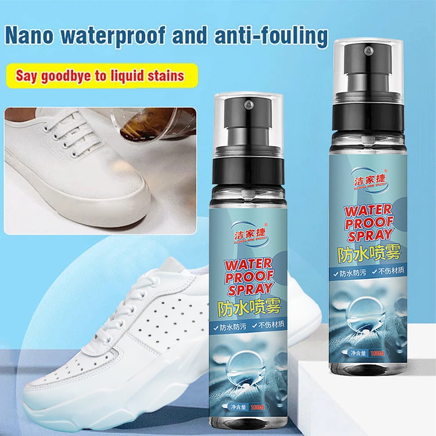 CELNNCOE 100ml Rain And Stain Spray 100ml Shoe Upper Agent,Mothers Day Gifts,colour,Free Size