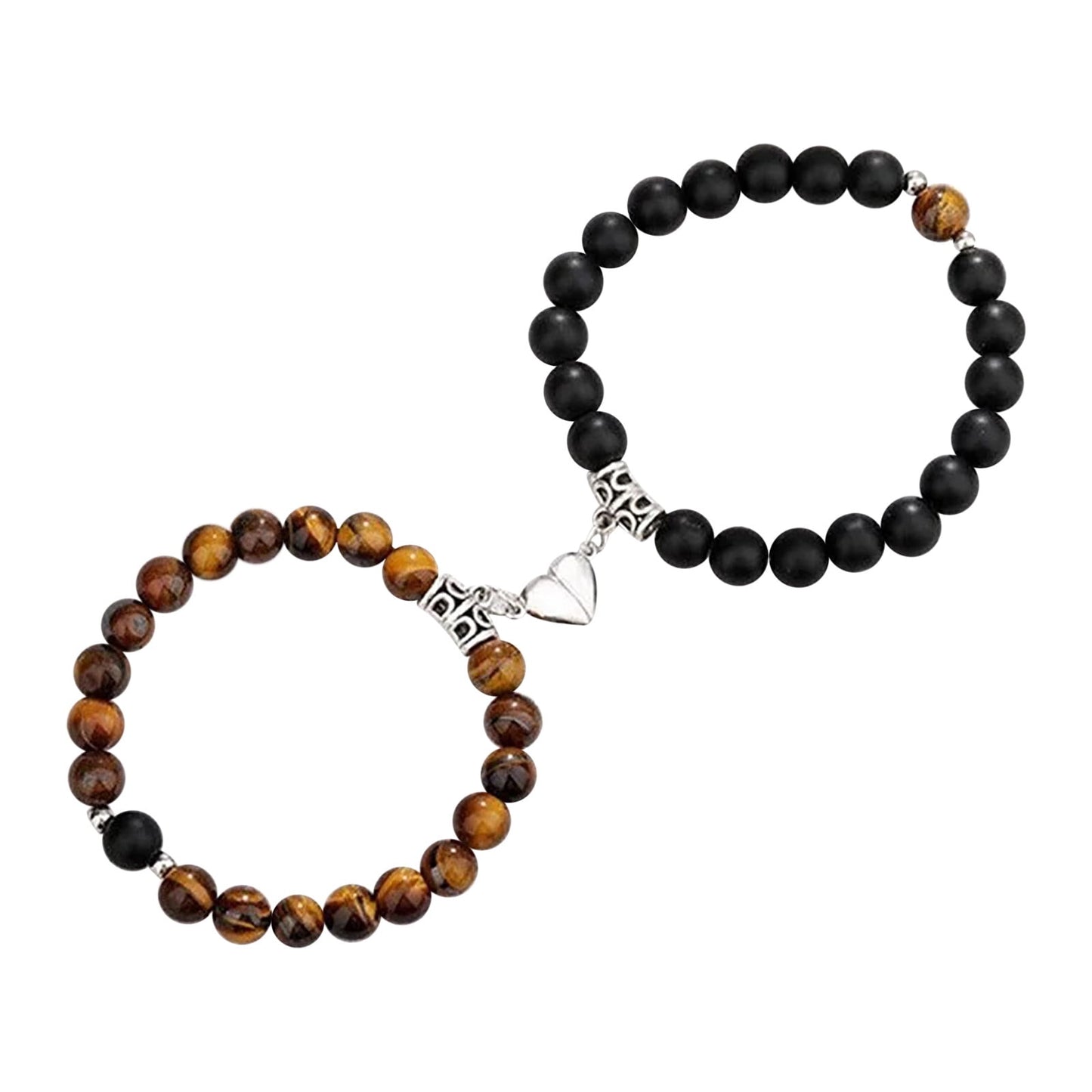 CELNNCOE 2 Pcs Magnetic Bracelet for Couples,Bracelets for Women Men Valentines Day Gifts , Matching Bracelets for Couples Bestfriend, Love Jewelry Gifts for Valentine's Day Anniversary