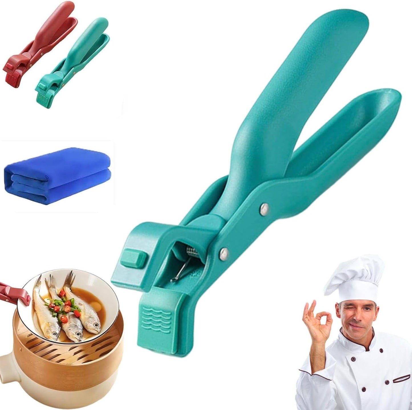Multi-angle Hot Plate Gripper, 2025 Hot Plate Grippers Tongs, Non-slip Heat Insulation Anti-Scald Clip, Bowl Dish Plates Gripper Clips