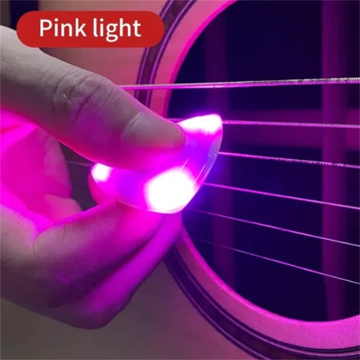 CELNNCOE Beat Picks - Beatpicks Light up Guitar Pick, Dazzling Colourful Illuminated Guitar Plectrum,Personalized Auto LED Glowing Pick for Enhanced Stage Performance,1PCS