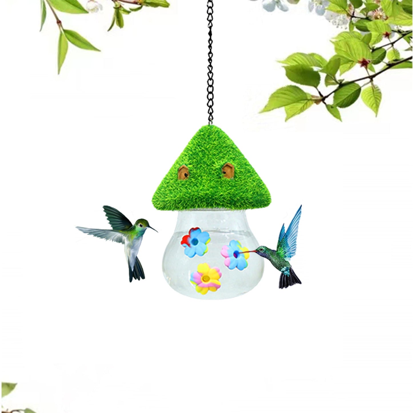 CELNNCOE Bird Feeders for Outdoors,Flocked House Bird Feeder, Bird Feeder, Hummingbird Feeder, Feeder, Courtyard Hanging Type