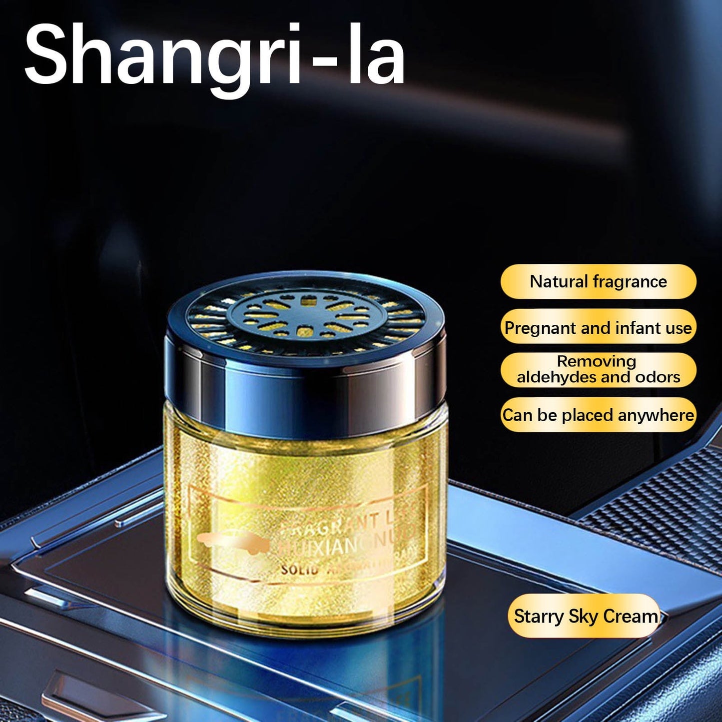 CELNNCOE Car Aromatherapy Solid Balm High-end Long-lasting Car Odor Removal Car,Mothers Day Gifts,F,Christmas Gifts 2024