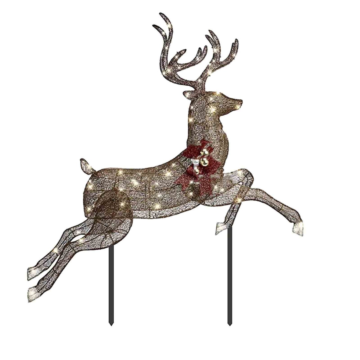 CELNNCOE Christmas LED Light Animated Christmas Outdoor Decorations Light-up ChristmasChristmas New Outdoor Decoration Luminous Deer Three Piece Set Gardening Decoration Christmas Decoration