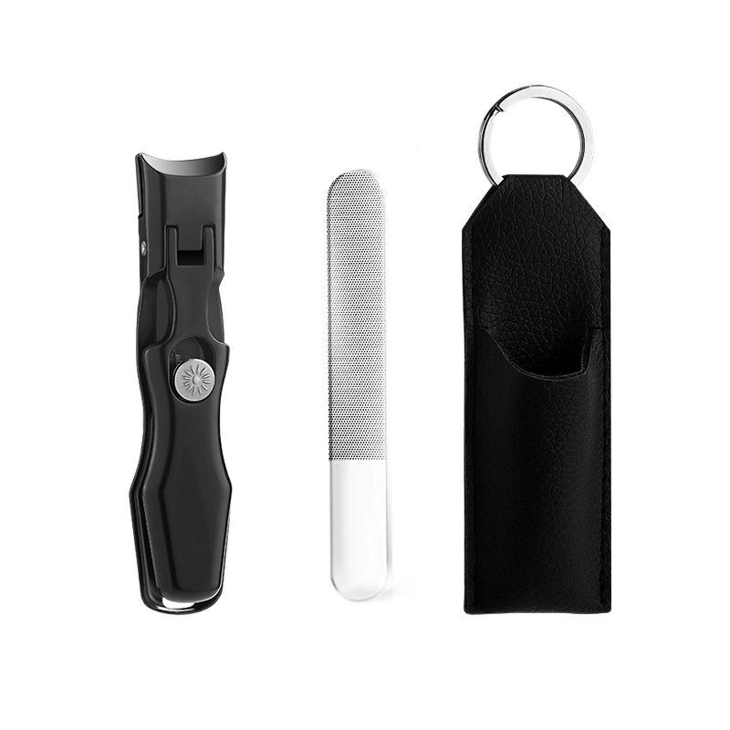CELNNCOE German Nail Clippers for Men,Toe Nail Clippers for Thick Nails, Ultra Sharp Stainless Nail Clipper with Catcher Anti Splash Stainless Steel Nail Clippers for Men Women
