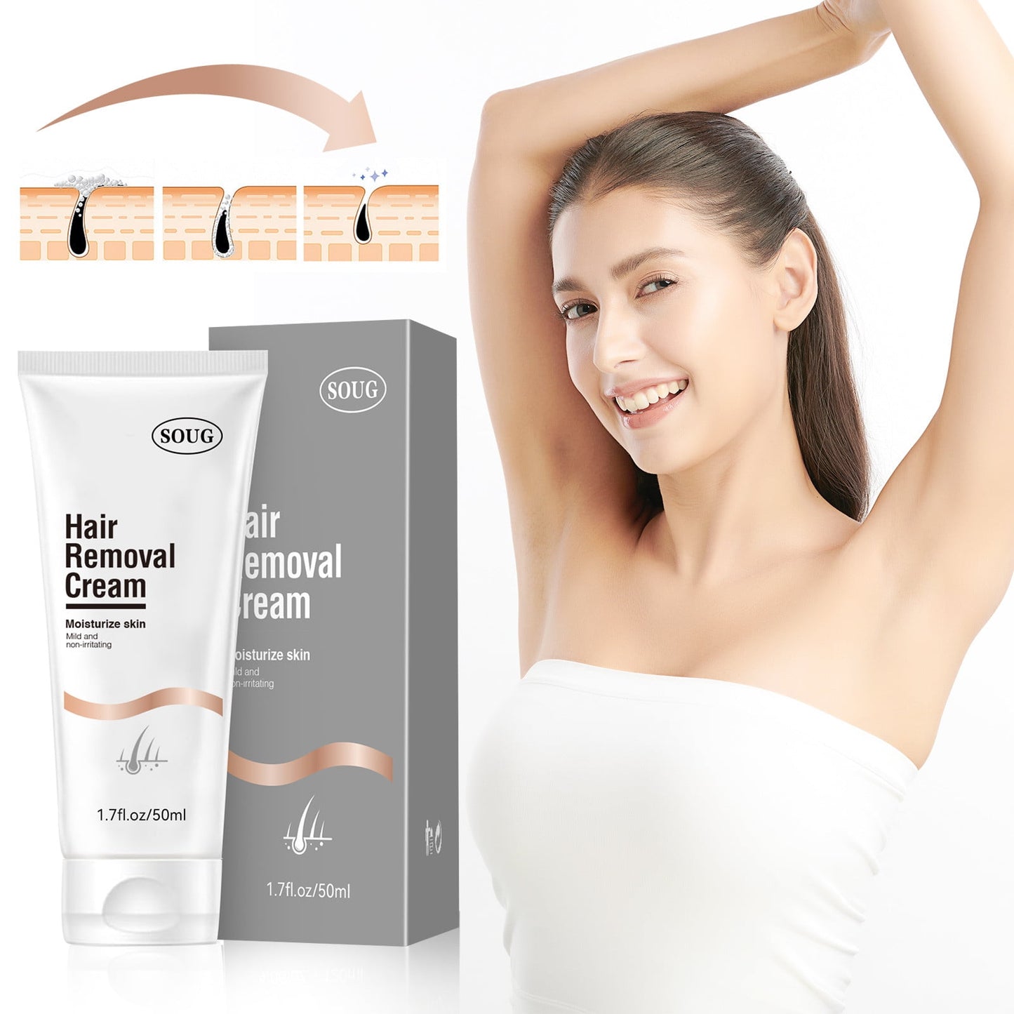 CELNNCOE Hair Removal Cream for Woman£¬Male And Female Hair Removal Cream Bikini Hair Removal Gel Hair Removal Lotion Suitable For All Skin Types Excess Hair