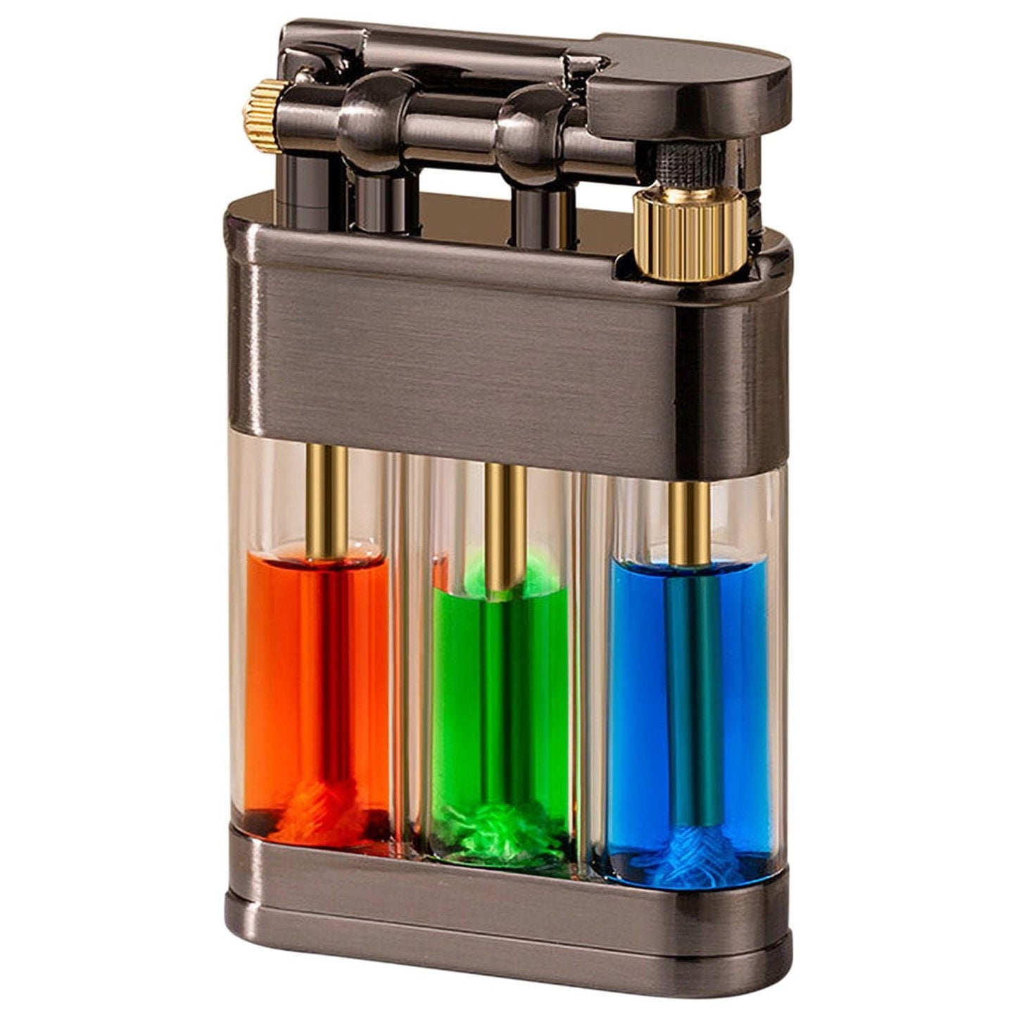 CELNNCOE Lighter,Retro Clear Kerosene Lighter Refillable Metal Lighter Soft Flame/Antique/Classic Lighter Unique Collectible Birthday Gift For Men Husband