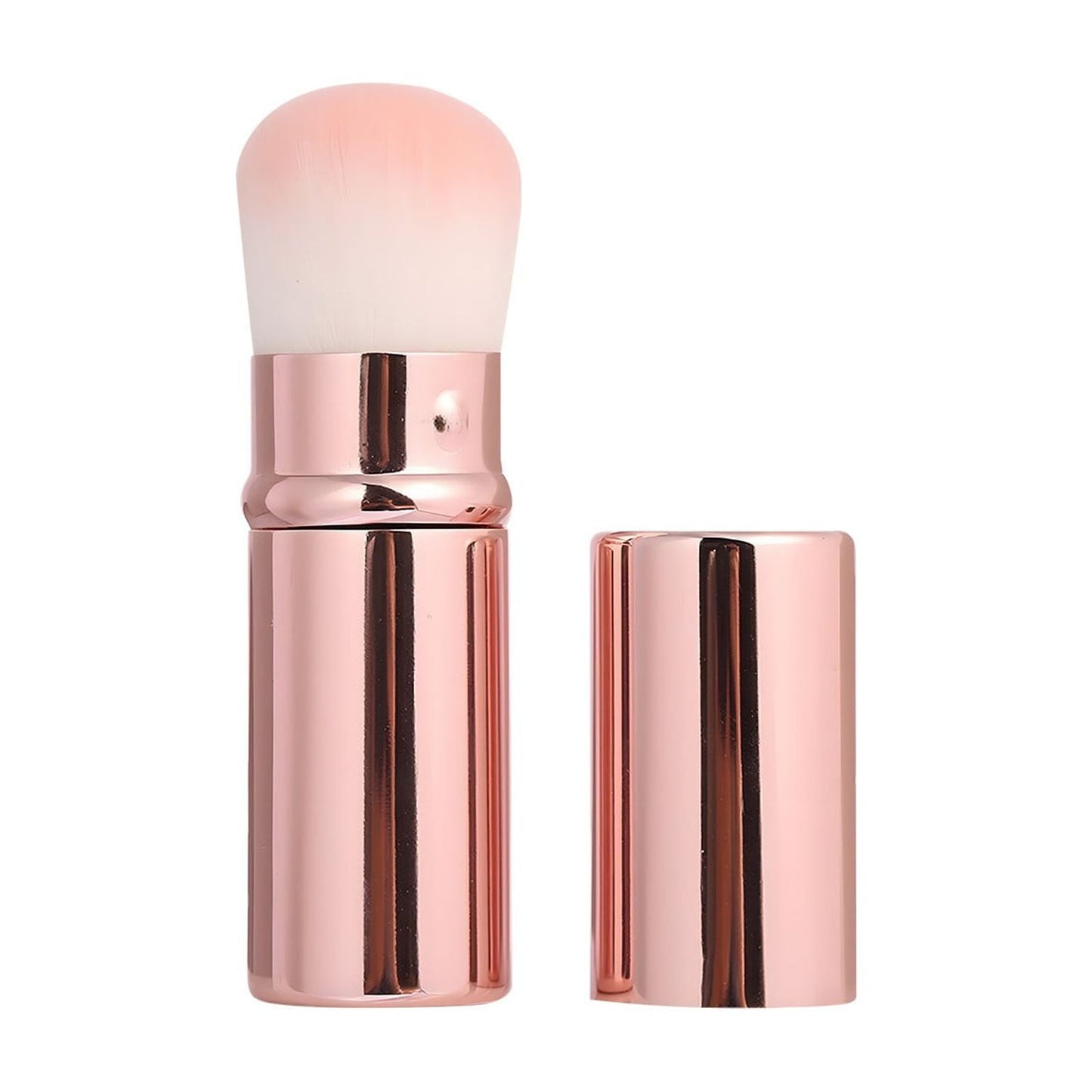 CELNNCOE Retractable Mini Makeup Brush With Cover Portable Fiber Highlight Blush Brush,Gifts for Her,A,3cm*3cm*10cm
