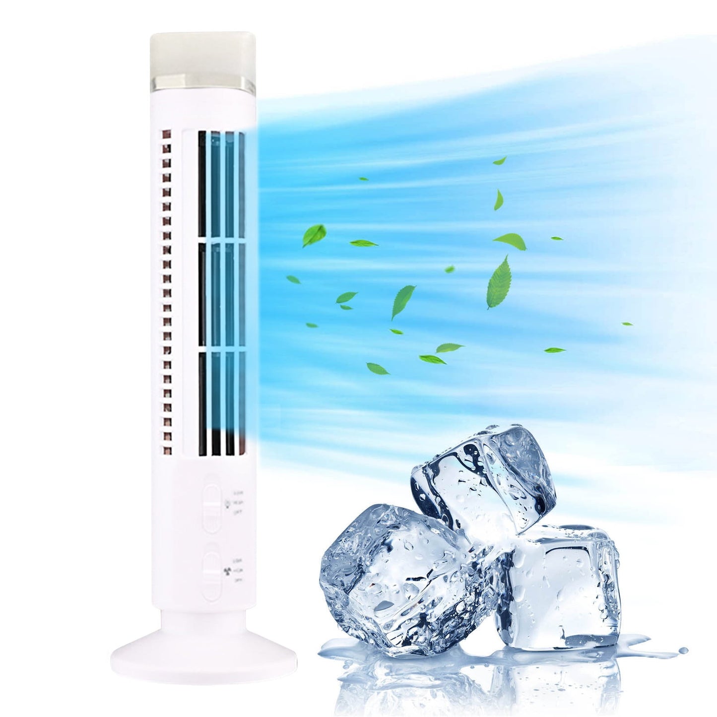 CELNNCOE Tower Fan Led Bladeless Fan Tower Electric Fan Mini Vertical Conditioner,Mothers Day Gifts,Black