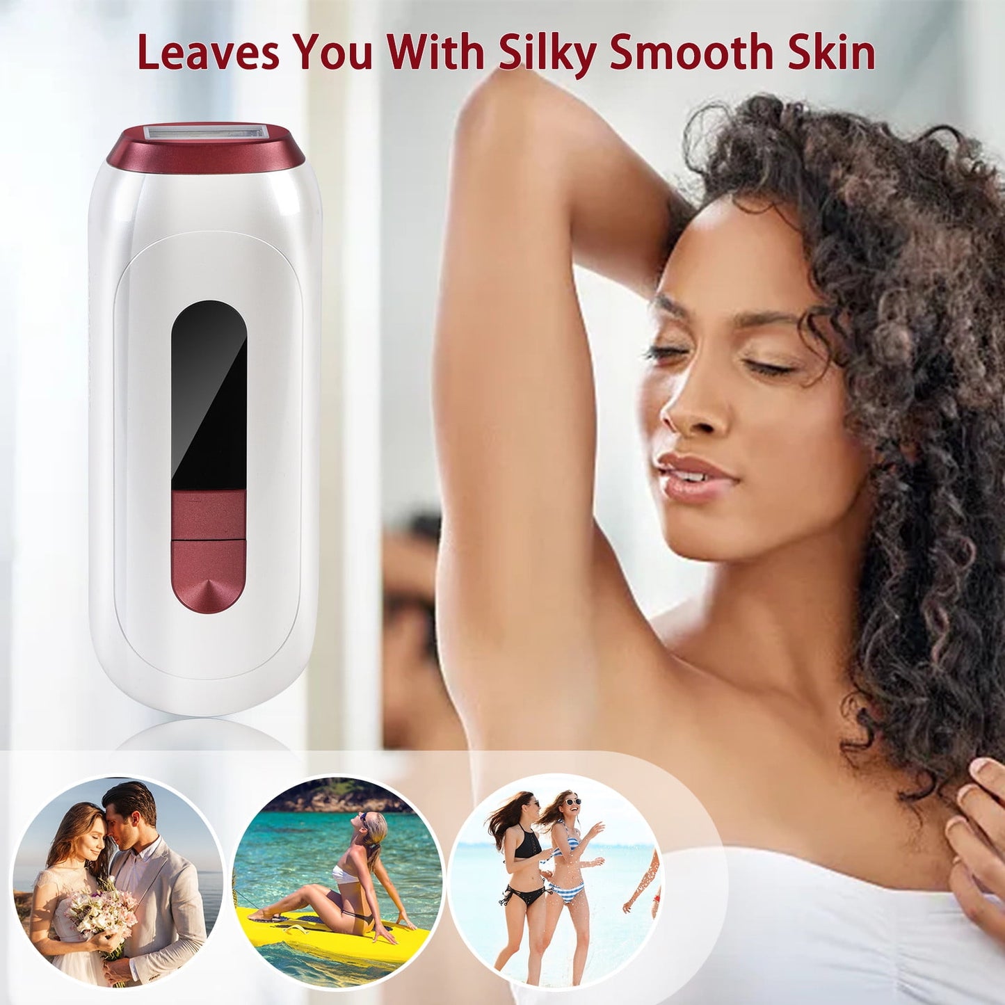 CELNNCOE Whitening And Rejuvenation Beauty Instrument Sensitive Photon Hair Removal Instrument,Massager,B