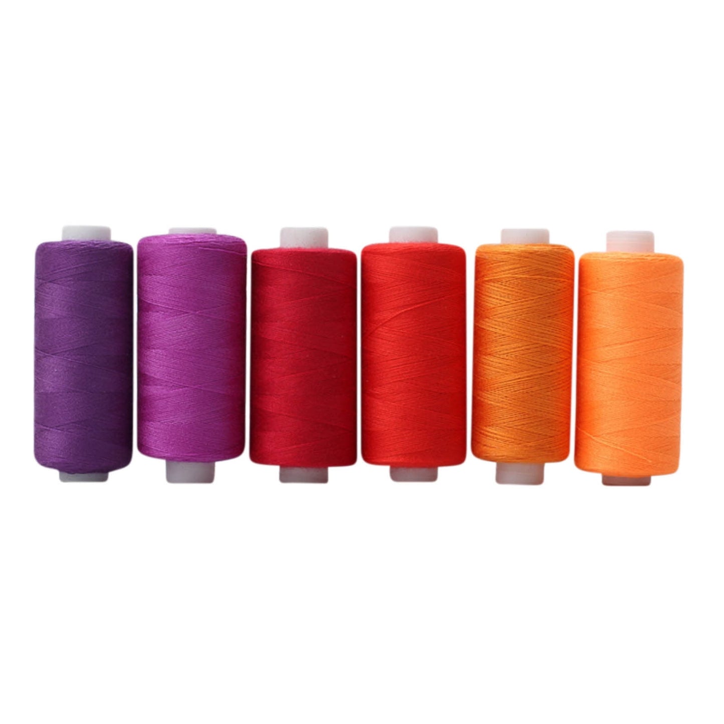 Cglfd Clearance Sewing Thread 36 Colors Sewing Industrial Machine and Hand Stitching Cotton Sewing Thread (6 Color/pack), Red