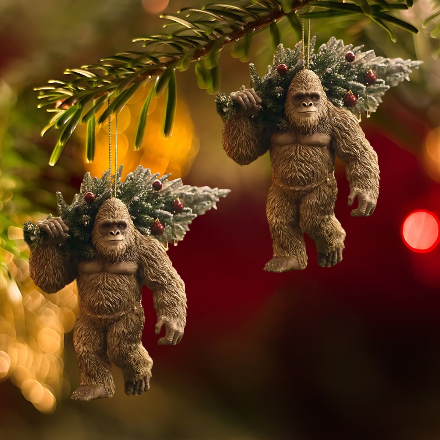 Christmas Ornament Ornament¨C Myth Meets Holiday Magic, Funny Sasquatch Holiday Decor For Christmas Tree, Unique Wildlife Wonders Collection Ornament Lovers And Collectors