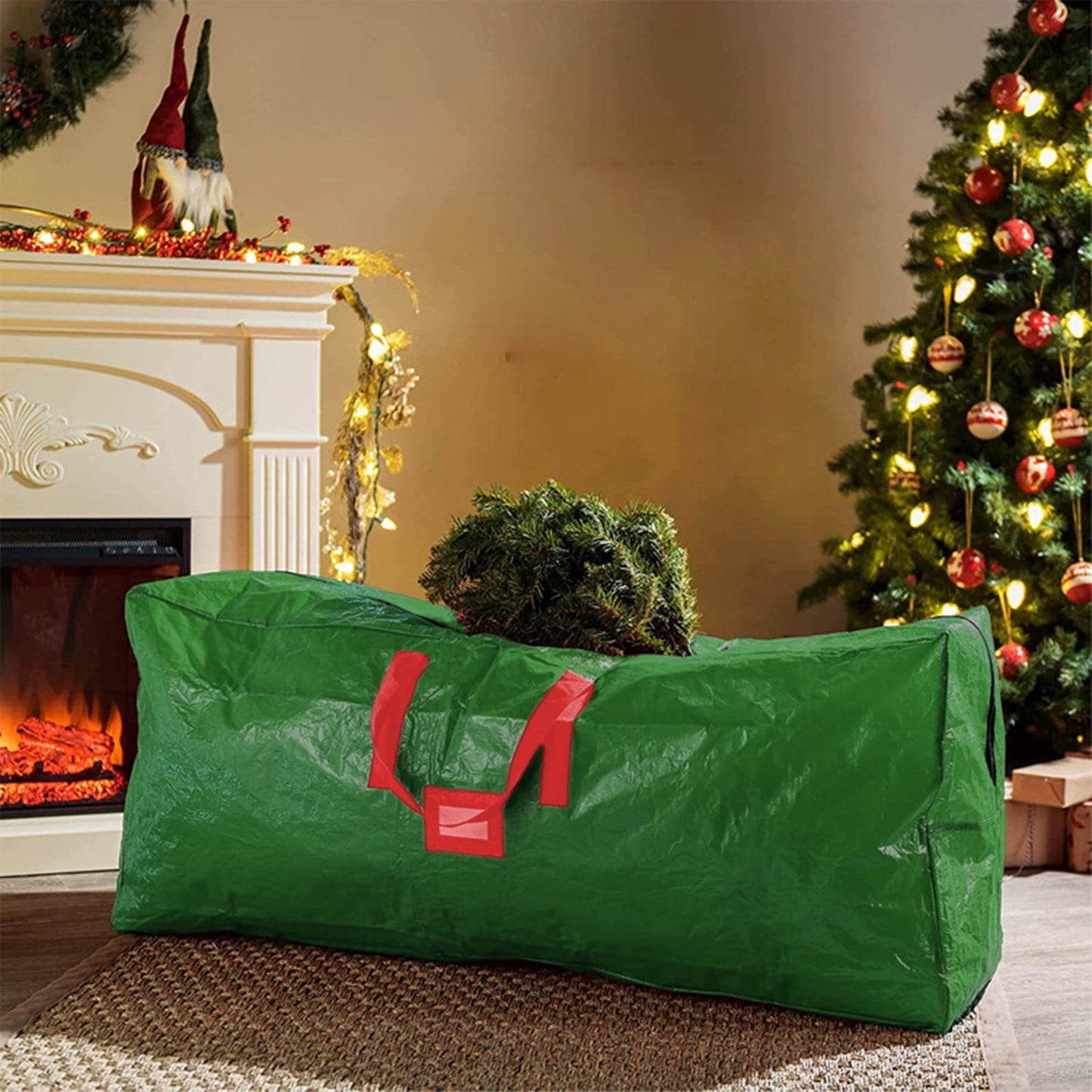 Christmas Wreaths For Front Door,Christmas Tree Bag,Christmas Tree Storage,Christmas Door Cover,Christmas Wreath Storage Bag,Christmas Tree Packing Bags Waterproof Laminating Moving Bags