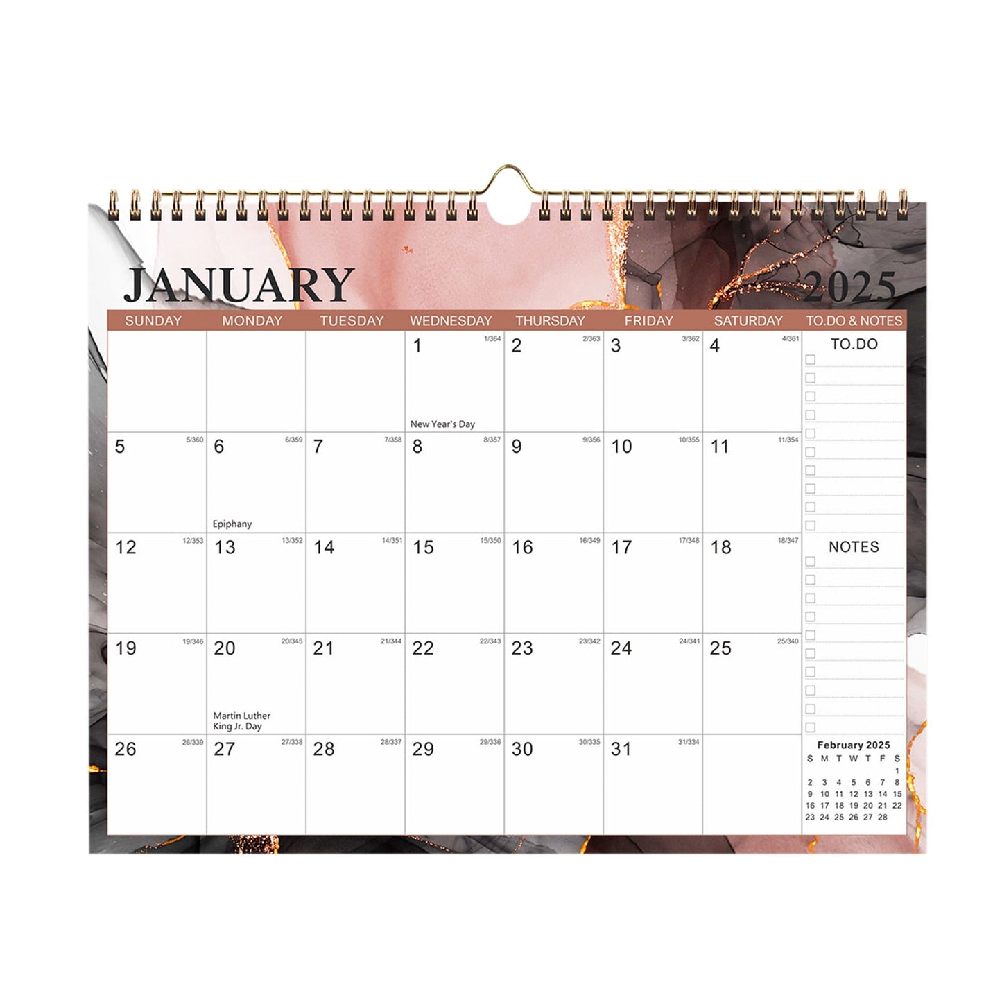 2025-2026 Calendar,Wall Calendar 2025-26 Runs from January 2025 to June 2026,18 Months Calendar with Thick Paper, with Multiple Holidays for Planning and Organization