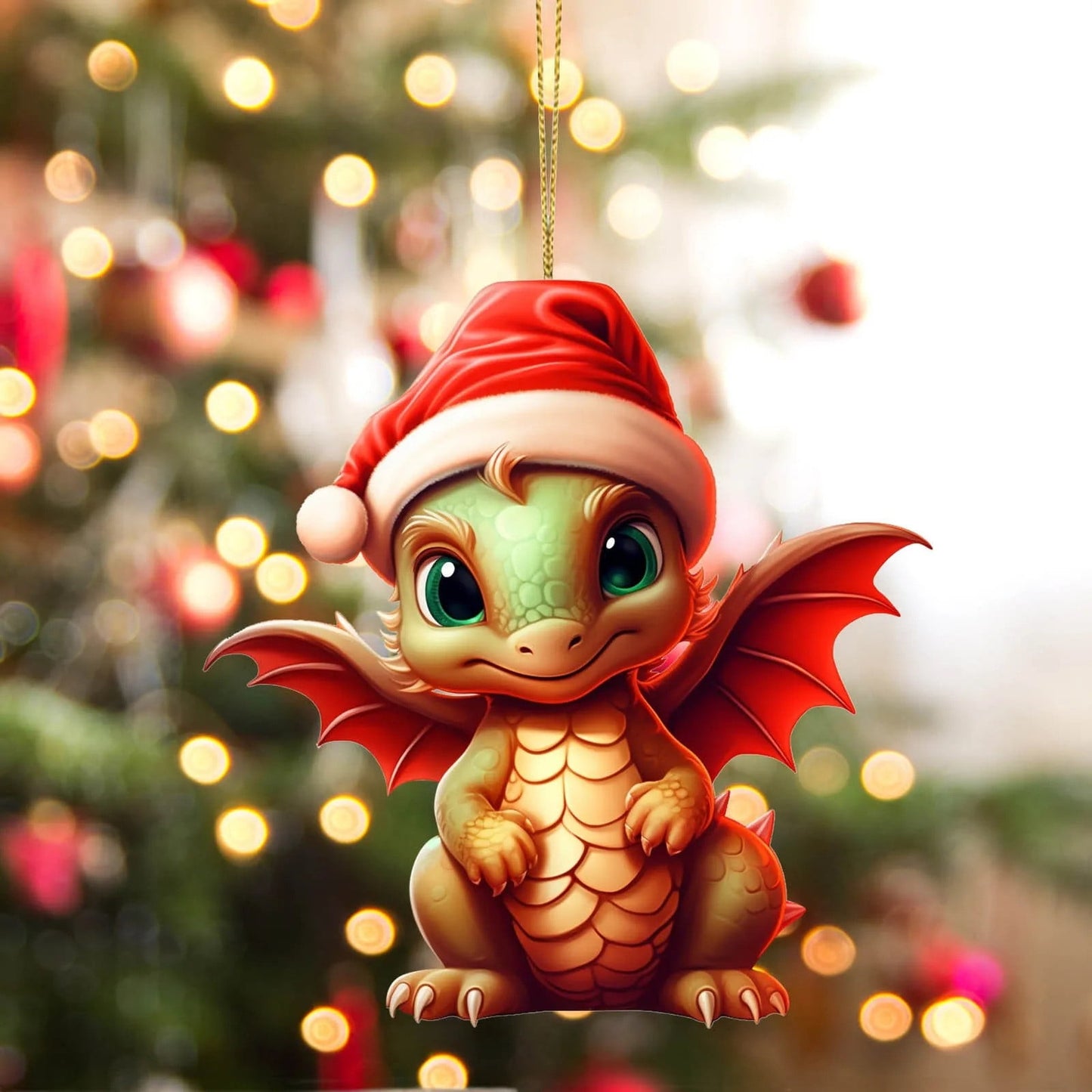 Christmas Ornaments 2025,Christmas Dragon Baby Acrylic Christmas Hanging Ornament Christmas Tree Hanging Ornament Pendant,H