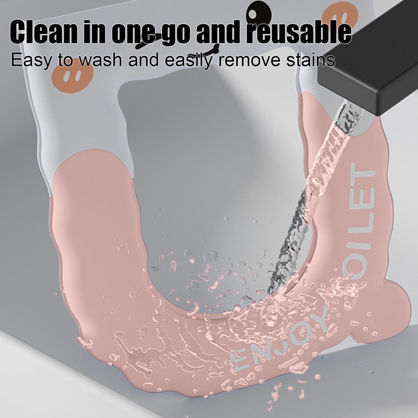 Cute Eva Waterproof Toilet Seat Cover - Thickened Toilet Seat Cover, High-Elasticity Soft Cushion,All-Season No-Wash Toilet Seat Ring Adhesive Type,Toilet Types With Hygienic Handle