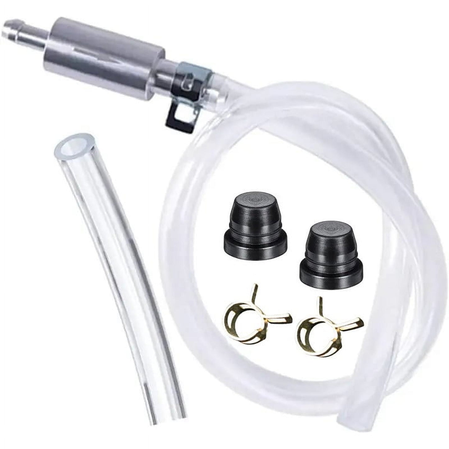 Brake Bleeder Hose -One Way Check Tube Bleeding Tool Kit For Hydraulic System Bleeding Brake Bleeder Kit For Car Motorcyle Clutch, Soft Tube With Metal Clips