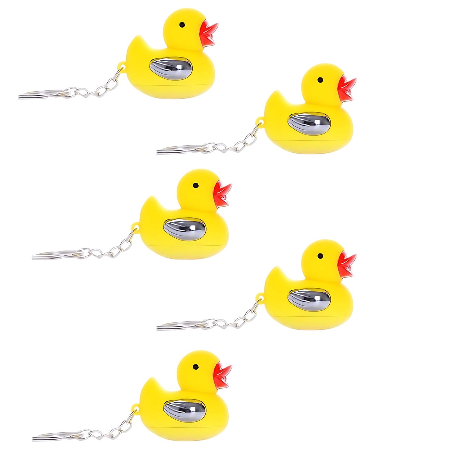 Electric Shocking Duck Keychain -2025 Funny Prank Gadget, Patito Que Da Toques Electricos, Novelty Gag Gift, Hilarious Trick for Friends, Portable Electric Touch Keychain for Pranks Keychain£¬5PCS