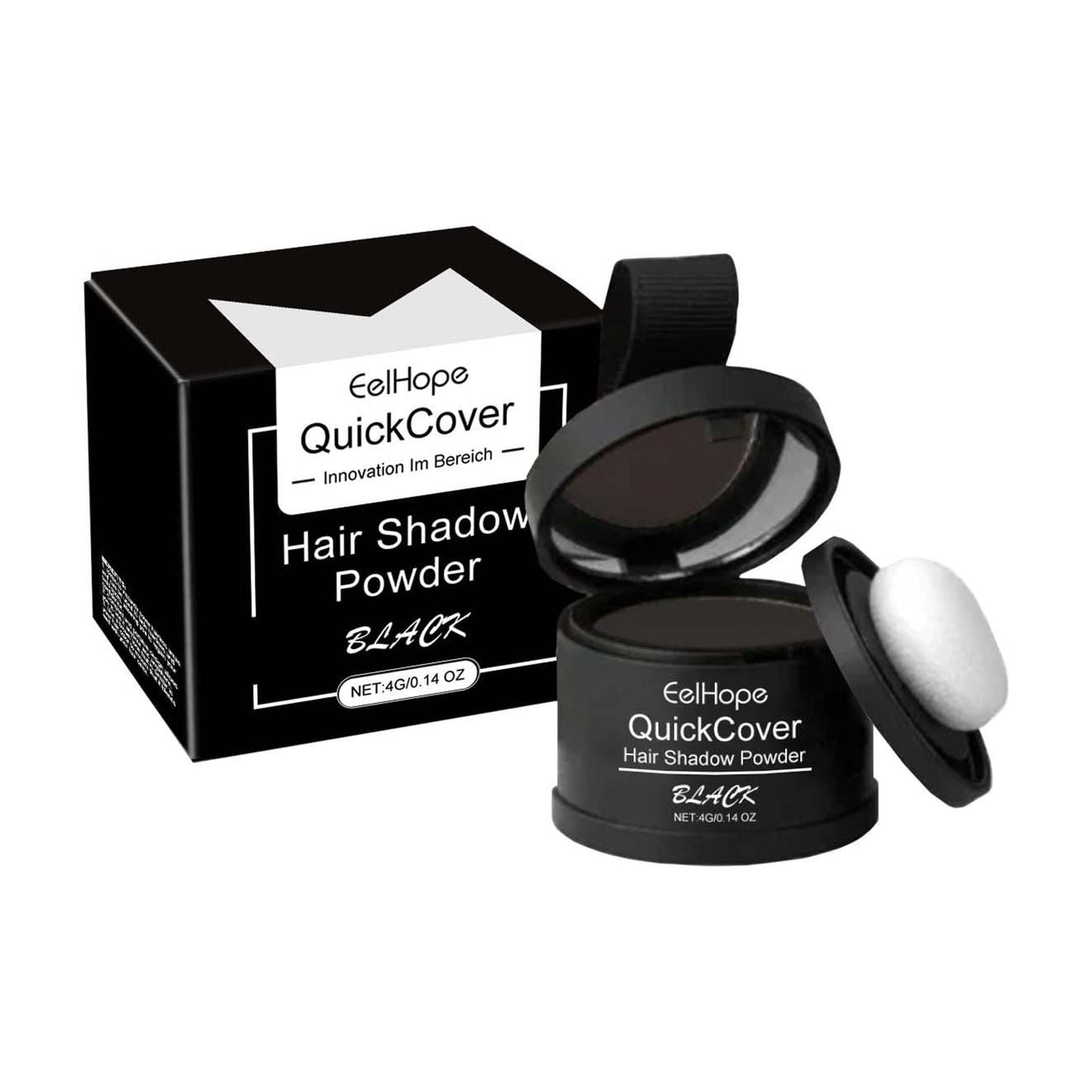Hairline Powder Hair Root Dye for Women, Hair Shadow Powder Root Touch Up Powder, Waterproof Hair Shading Sponge Brown,Quick Root Cover Up, Hair Fibers for Thinning Hair
