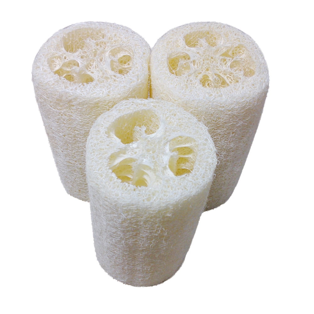 Natural Loofah Sponge (1 Pack), Natural Loofah Exfoliating Body Scrubber Egyptian Loofa Eco Friendly All Natural luffa Cleaning for Deep Clean Skin Care Bath Spa Shower Men Women