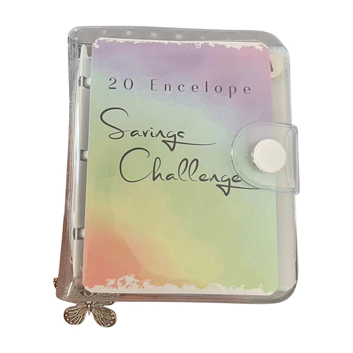 Rdeuod Envelope Challenge Binder,Cash Envelope Binder,Money Saving Binder,Saving Challenge Binder ,Budget Book with Cash Envelopes for Cash,Reusable & Durable,for Budgeting Planner & Saving Money