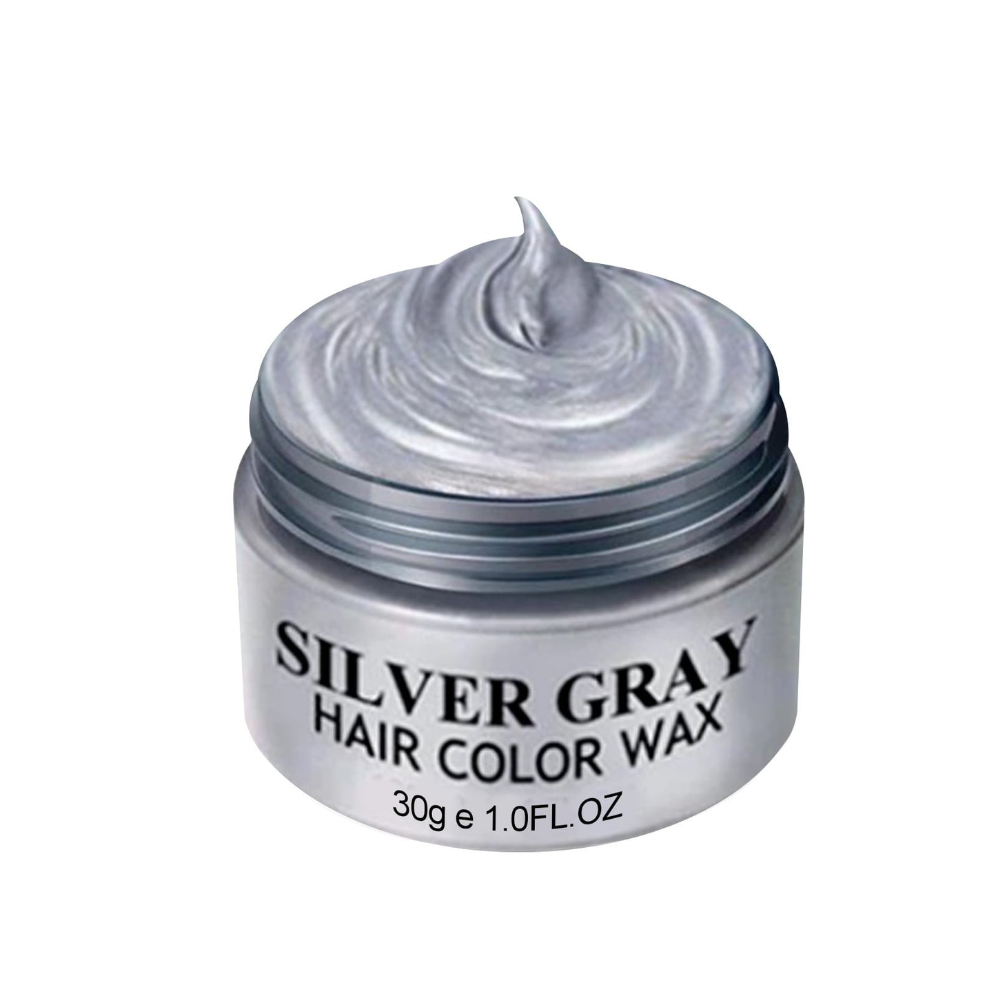 Rdeuod Hair Dye Shampoo for Gray Hair, Silver Gray White Hair Color Wax Pomades 1oz Natural Hair Coloring Wax Cosplay for Women Men£¬silver