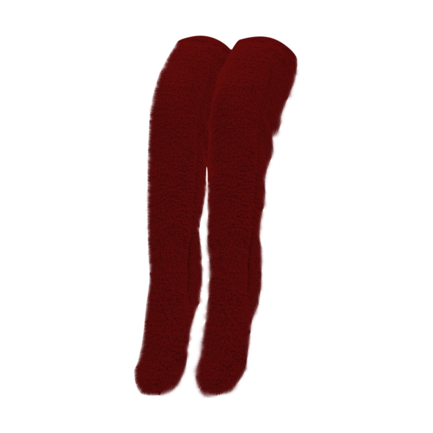 Rdeuod Over Knee High Fuzzy Socks,Knee High Stockings,Teddy Bear Socks Plush Slipper Stockings Furry Long Leg Warmers Winter Home Sleeping Socks, Sock Slippers for Women Girls